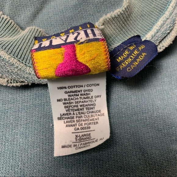 VINTAGE 90s THE MOVIE CHANNEL TV PROMO LONG SLEEVE PULLOVER SWEATSHIRT - Picture 3 of 4